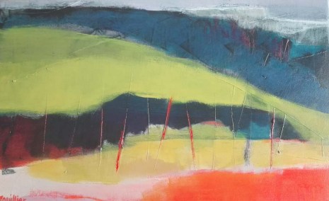 peinture acrylique, acrylique on canvas, modern painting, contemporary painting, abstract painting, paysage, landscape painting, odile touillier peinture